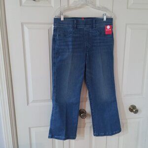 Spanx XL Denim Cropped Kick Flare Jeans/Pant Pettie
